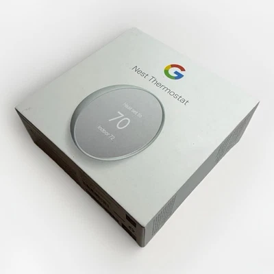 Google Nest Thermostat Fog GA02083-US Programmable Wi-Fi Smart New, Open Box - Image 1 of 4