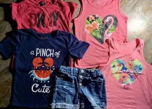 Mädchen Shirt & Shorts Paket Größe 5 - Bild 1 von 10