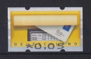 Deutschland ATM Briefkasten Mi.-Nr. 5 Fehlverwendung F I unten ohne €   - Bild 1 von 1