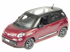 Fiat 500L 500 L Minivan 2012 red diecast model car 22126 Bburago 1/24 - Picture 1 of 6