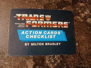 1985 Hasbro Transformers Checklist #192 Unmarked - Picture 1 of 2