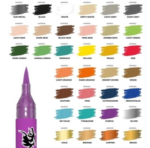 AK Interactive - Playmarkers- Acrylic Paint Markers (Singles all 34 colours) - Picture 1 of 35