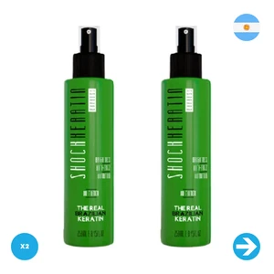 The Real Brazilian Keratin - Alisado Shock Keratina 250ml X2 Unid - Picture 1 of 1