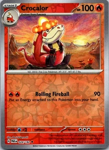 Crocalor Reverse Holo Uncommon SV04: Paradox Rift 024/182 NM - Picture 1 of 2