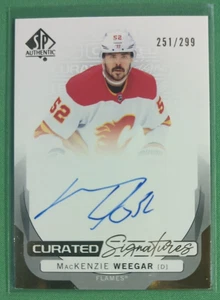2024-25 UD SP Authentic MacKenzie Weegar Curated Signatures Auto #SPC-MW /299 - Picture 1 of 3