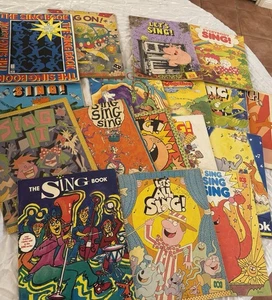 18 Vintage ABC Sing Books Sing It ABC Song Books Sheet Music Sing Together - Picture 1 of 19