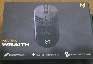 Matrix WRAITH Ultralight Gaming Mice Mouse Wireless Modular Lightweight Fast - Afbeelding 1 van 6