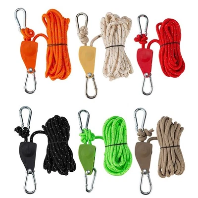 5 Meter Rope Pulley Hook 6mm Adjustable for Tent Awning and Outdoor Use - Image 1 of 4