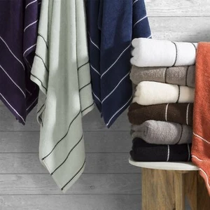 2Pc Luxury Cotton Towel Sets Quick Dry Plush Soft Absorbent Bath Towels 68"x34" - Picture 1 of 18