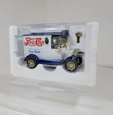 Camión Banco Monedas Pepsi Cola - Rueda Dorada con Llave - Nuevo en Paquete  Foto 1 de 2