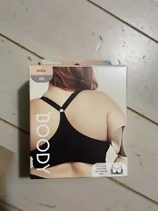Reggiseno racerback wireless Boody Full Bust nuovo con etichette bambù nudo taglia 2XL - Foto 1 di 6