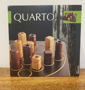 Quarto! Wooden Family Strategy Game by Gigamic 1991 Complete Vintage - Picture 1 of 8