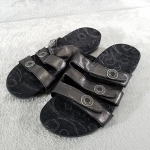Orthaheel Damensandalen 10 schwarz Ashley Slipper 3 verstellbare Riemen - Bild 1 von 11