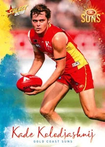 2018 GOLD COAST SUNS AFL Card KADE KOLOJASHNIJ - Picture 1 of 3