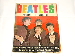 THE BEATLES 1964 Magazine ‘Round The World No.2 Edition LEGENDS IN THE MAKING - Picture 1 of 5