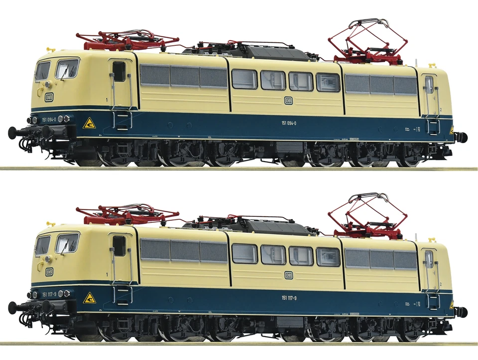 Roco H0 78408 - 2-tlg. Set: Elektrolokomotiven 151 094-0, 151 117-9, AC  Neuware - Bild 1 von 1
