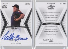 2012 Leaf Ultimate Draft Base Auto Silver /25 Mitch Brown #BA-MB1 Auto