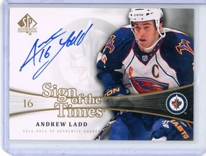 2011-12 SP Authentic Andrew Ladd SOTAL Sign of the Times Auto Jets Thrashers - Picture 1 of 1