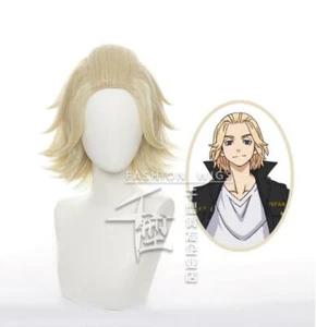 Tokyo Revengers Miker Anime Cosplay Perücke Wig Herrenperücke 30cm - Picture 1 of 4
