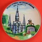 vintage NEW ORLEANS 6" wall plate - ST. LOUIS CATHEDRAL JACKSON MONUMENT - JAPAN