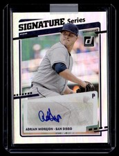 2020 Donruss Signature Series Adrian Morejon Auto San Diego Padres #SS-AM