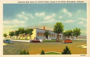 Postal AL Birmingham Industrial High School para alumnos de colores sin usar NrMNT 40 años - Imagen 1 de 1