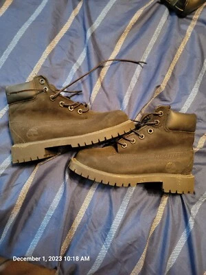 Timberland 12707 6" Premium Negro Botas Impermeables con Cordones Juveniles EE. UU. 13M  Foto 1 de 4