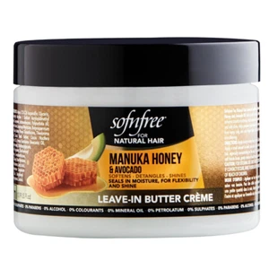 SofN'Free - Manuka Honey & Avocado Leave-in Conditioner, for Shiny Curls, 325ml - Picture 1 of 5