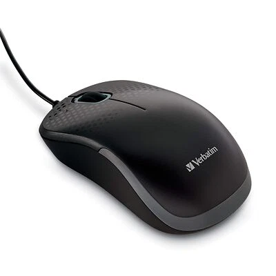 Verbatim USB Silent Corded Optical Mouse - Wired Noiseless Silent Click Compu... - Image 1 of 4