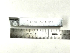 5/8" SQUARE CARIBDE TIPPED LATHE TOOL BIT C-10 MICRO 100 USA - Picture 1 of 3