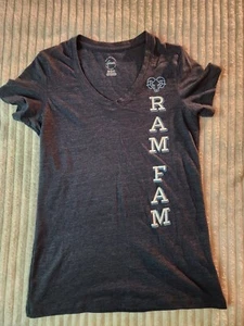 Women's Clothing Rams Football NFL Size Small Gray T Shirt  - Picture 1 of 5