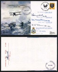 B10c Disbandment of No.57 Squadron Crew Signed (AA) - Picture 1 of 1