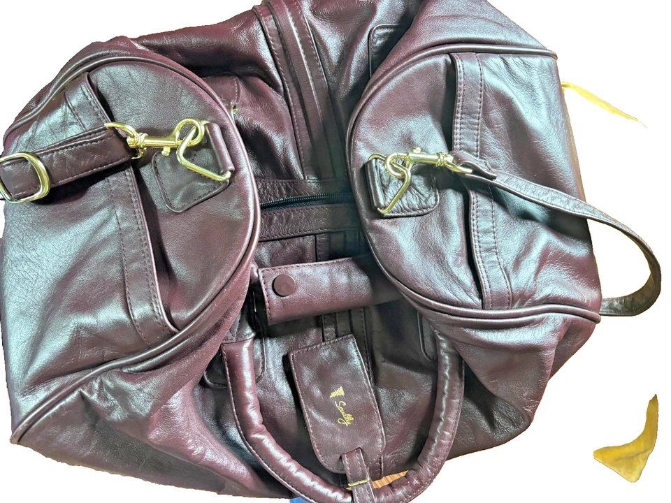 Bagagem de viagem de couro Scully grande marrom - Imagem 1 de 1