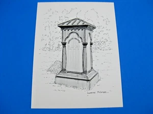 Tarjeta de colección Buffalo NY Forest Lawn Cemetery Thomas Crane Monument Lawrence McIntyre - Imagen 1 de 8