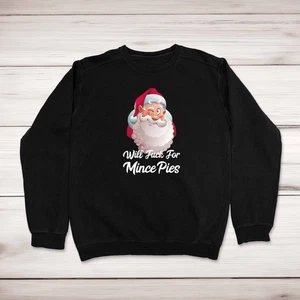 Will F*ck For Mince Pies Rude Christmas Jumper - Picture 1 of 3