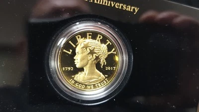 2017-W American Liberty Series $100 Gold High Relief Proof - OGP COA - - Image 1 of 4