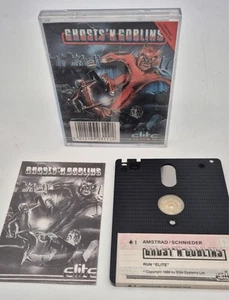 GHOSTS'N GOBLINS (1986) ELITE ★ AMSTRAD CPC 664 6128 ★ Complet ★ Disquette ✅ - Photo 1/4