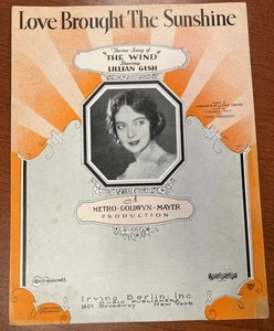 LOVE BRING THE SUNSHINE (Themenlied „Der Wind“ mit Lillian Gish) 1928 - Bild 1 von 1