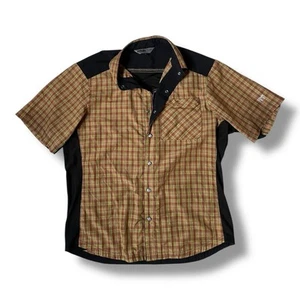 Club Ride Men's Medium Mountain Bike Jersey Plaid Short Sleeve Zip & Button - Picture 1 of 9