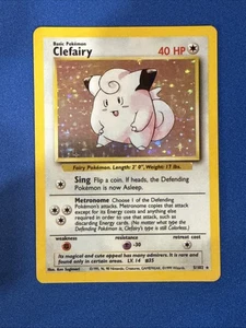 Pokémon TCG - CLEFAIRY - 5/102 - Holo Rare - Unlimited - Base Set (1999) - LP - Bild 1 von 2