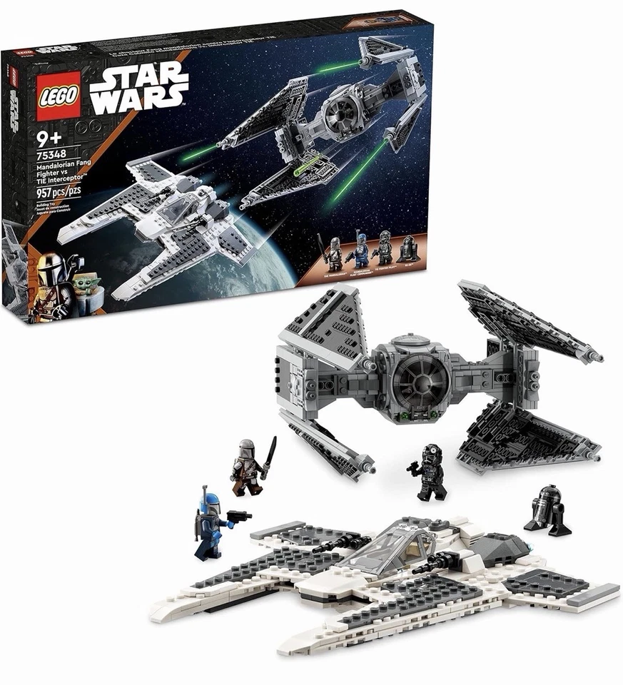 ✨ LEGO Star Wars 75348 – Mandalorian Fang Fighter vs. TIE Interceptor ✨ - Bild 1 von 1