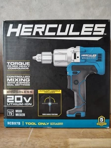 Hercules HCB97B 20v Torque To Mix Heavy Compounds 8 Speed 1/2" Tool Only New! - Picture 1 of 6