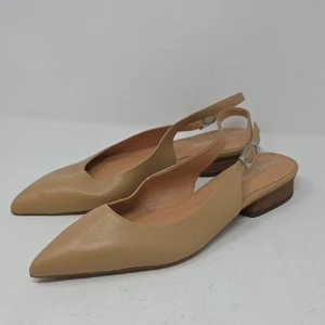Vince Camuto Jesander Tan Slingback Flats Women's Size 8 - Picture 1 of 7