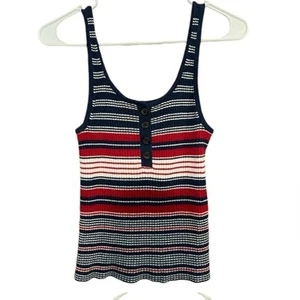 Camiseta sin mangas American Eagle a rayas para mujer grande 4 de julio - Imagen 1 de 3