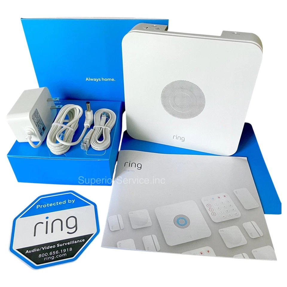 Ring Alarm Base Station Only - Home Security System - 4HB1U90EN0 NO POWER CORD