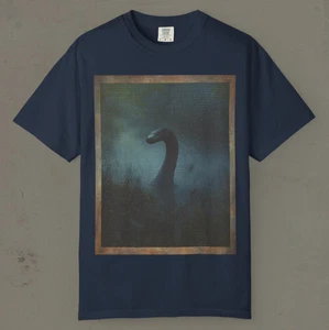 LOCH NESS MONSTER Shirt, Nessie Nautical Vintage T-Shirt, Ocean Cryptid Gift Tee - Picture 1 of 24