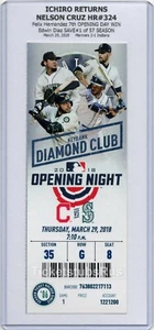 Ichiro RETURNS to SEATTLE OPENING NIGHT 2018 Mariners Indians 3/29 CLUB Ticket - Picture 1 of 12