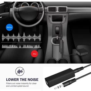 For Car Speaker Line 3.5mm Aux Audio Noise Filter Ground Loop Isolator Heiß - Picture 1 of 13