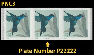 US 4858a Hummingbird 34c PNC3 P22222 MNH 2014 - Picture 1 of 2