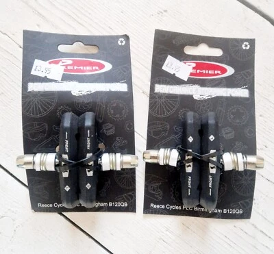 ✅️NEW PREMIER MOUNTAIN BIKE MTB TREKKING HYBRID FREESTYLE BRAKE BLOCKS - BLACK🔥 - Image 1 of 4